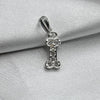 #D146 - Dije De Hueso Con Piedra Zirconia Plata - ZC1.3