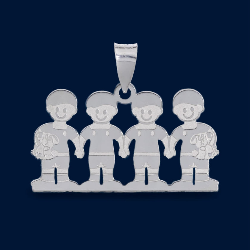 #D264 - Dijes De 4 Niños/Niñas - LL2.5