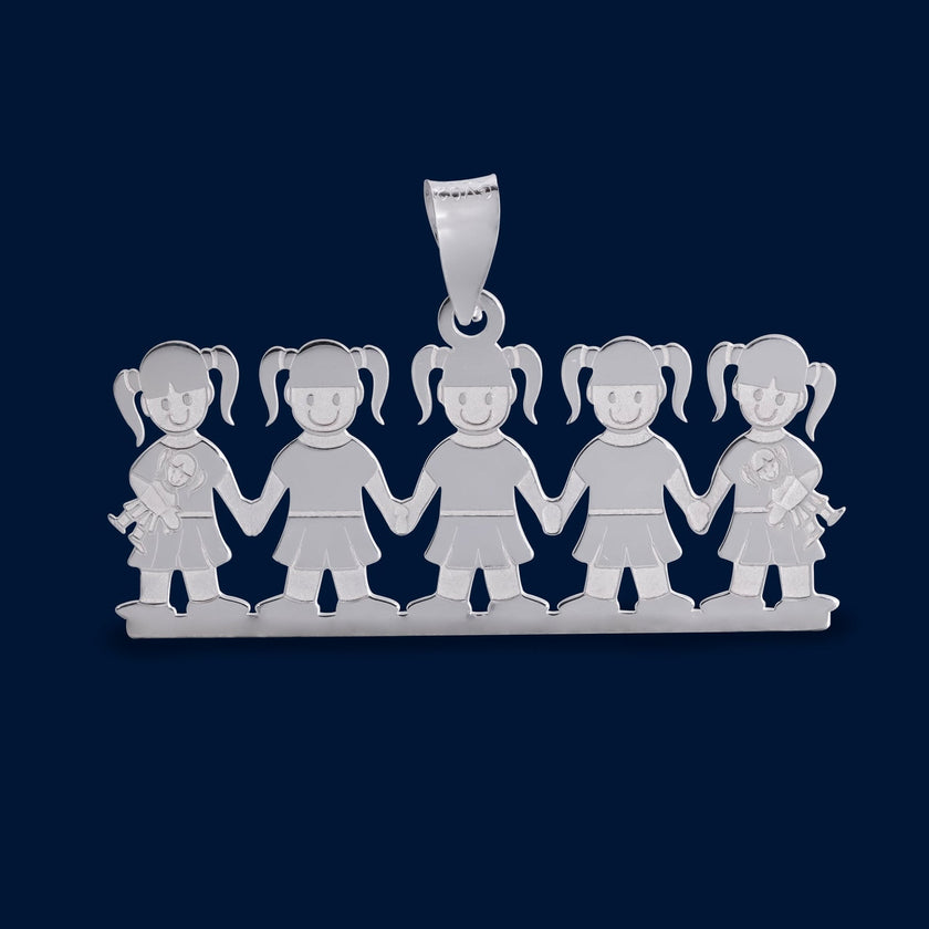 #D347 - Dije De 5 Niñas o Niños - LL3.1