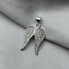 #D386 - Dije Alas Con Piedra Zirconia Plata - ZC2.7