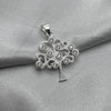 #D405 - Dije Árbol De La Vida Con Piedra Zirconia Plata - ZC2.5