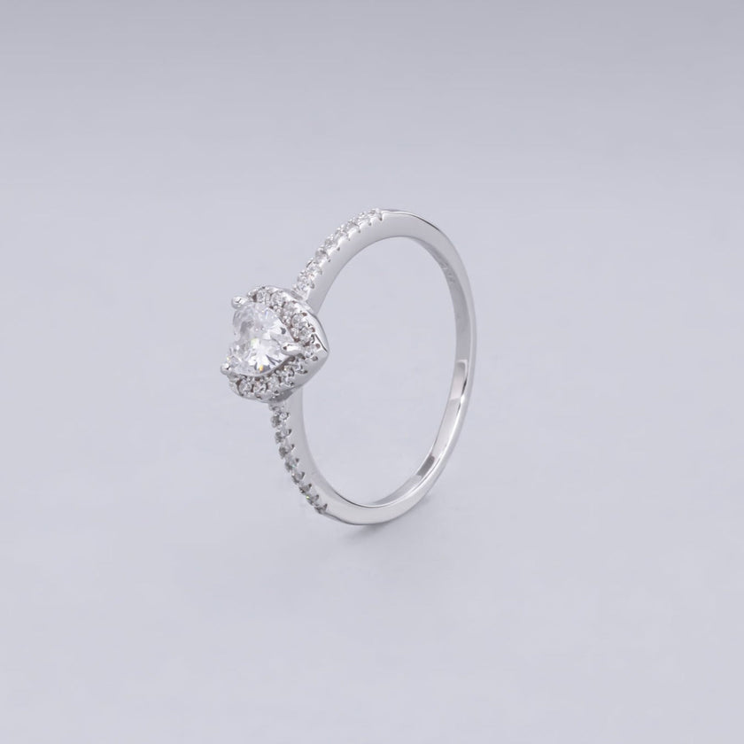 #AD149 - Anillo Corazón Plata - MI2.2
