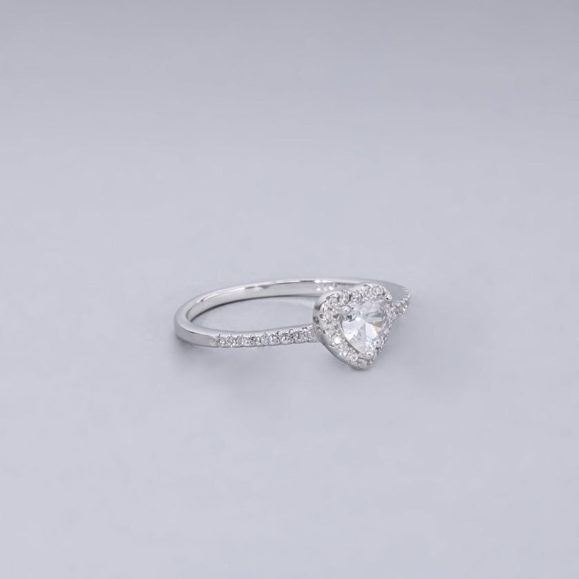 #AD149 - Anillo Corazón Plata - MI2.2