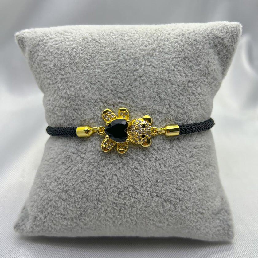 #PAL161 - Pulsera De Osito De Oro Laminado De 18K