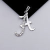 #D106 - Dije De Letra Grande Piedra Zirconia Plata - F2.2