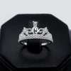 #AD300 - Anillo Corona De 15 años/XV's Con Piedra Zirconia Plata - A13/1.8