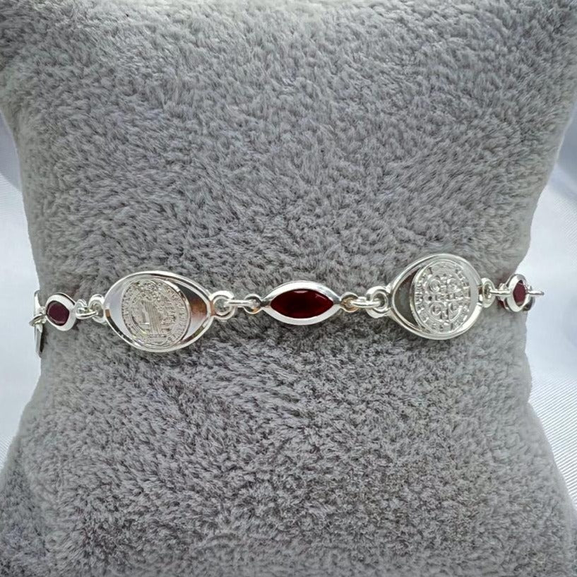 #PA242 - Pulsera San Benito Y Piedra - ZC4.9