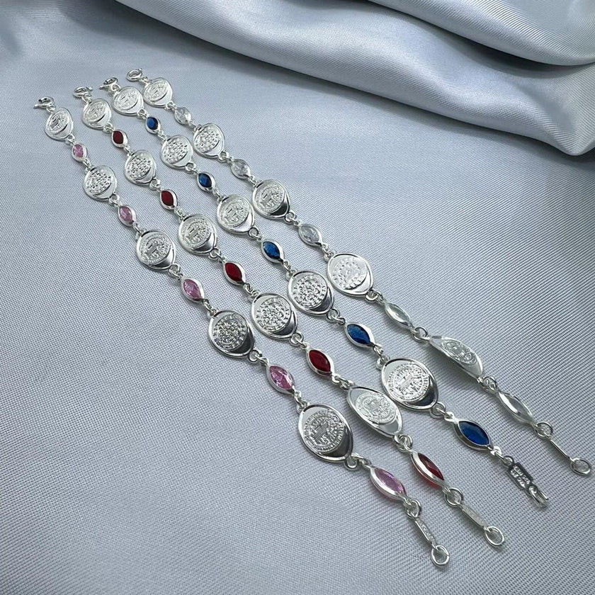 #PA242 - Pulsera San Benito Y Piedra - ZC4.9