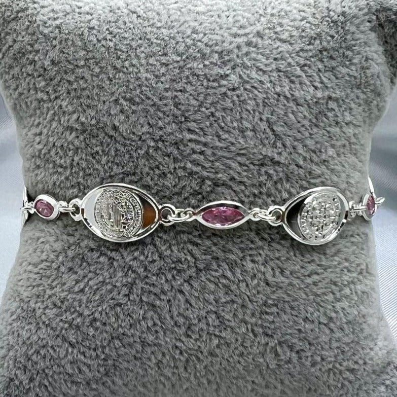 #PA242 - Pulsera San Benito Y Piedra - ZC4.9