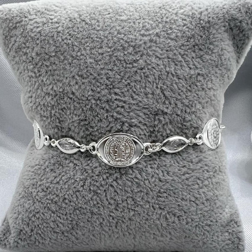 #PA242 - Pulsera San Benito Y Piedra - ZC4.9