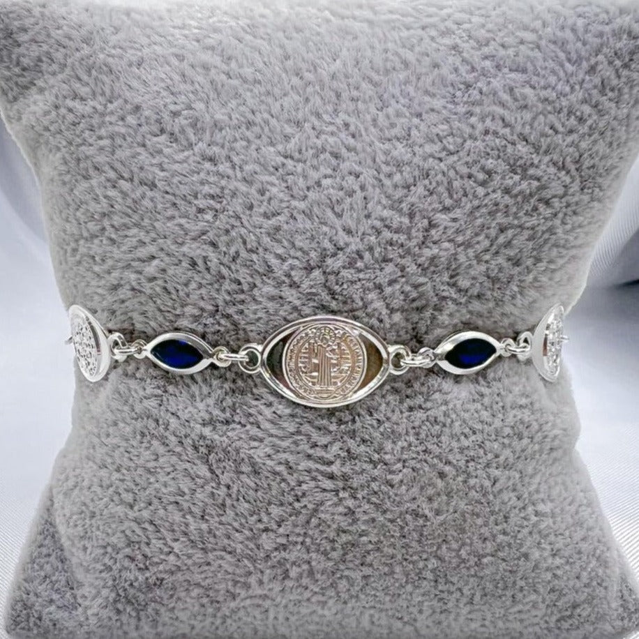 #PA242 - Pulsera San Benito Y Piedra - ZC4.9