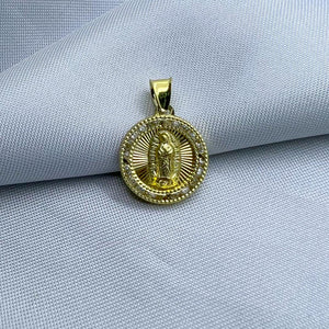 #D10134 - Medalla/Dije De Virgen De Oro 10k
