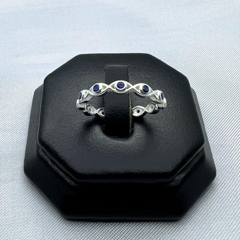 #AD340 - Anillo Ojo Turco Con Piedra - AI2.0