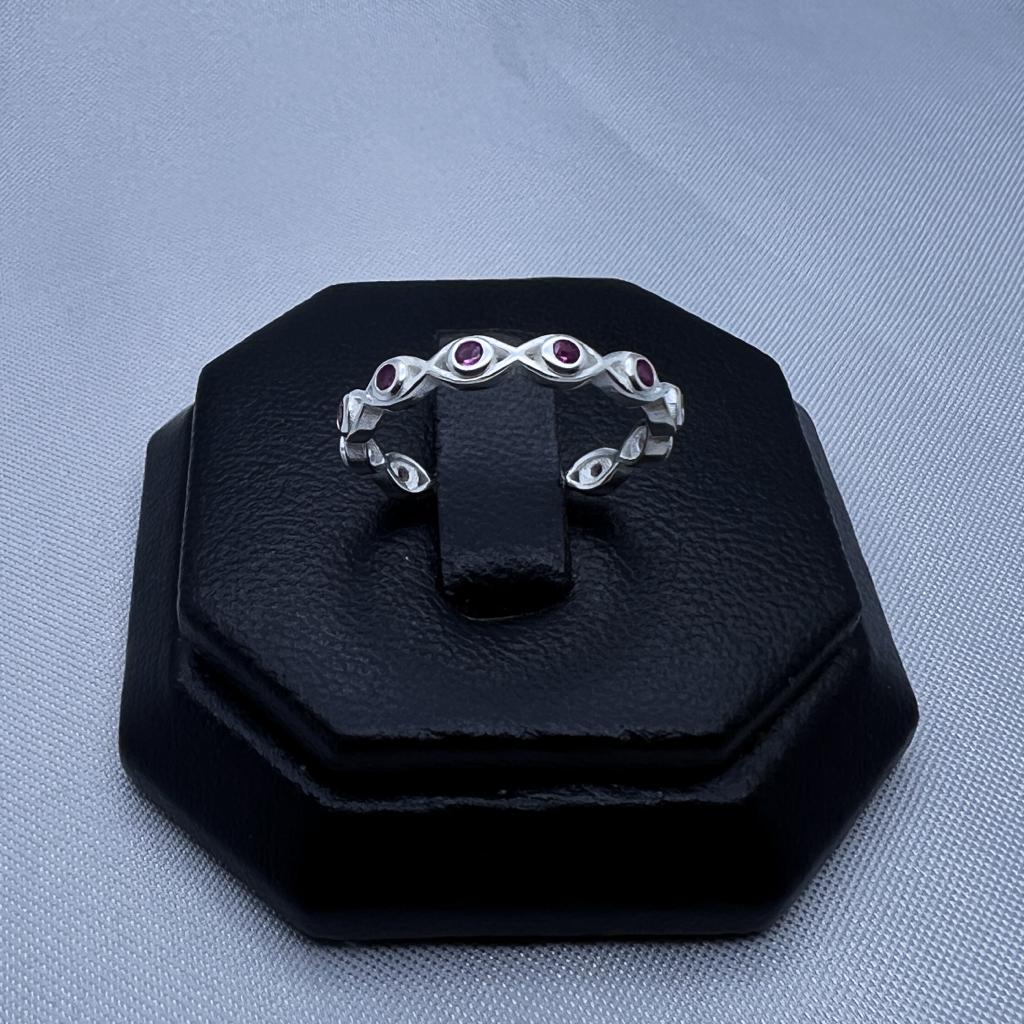 #AD340 - Anillo Ojo Turco Con Piedra - AI2.0