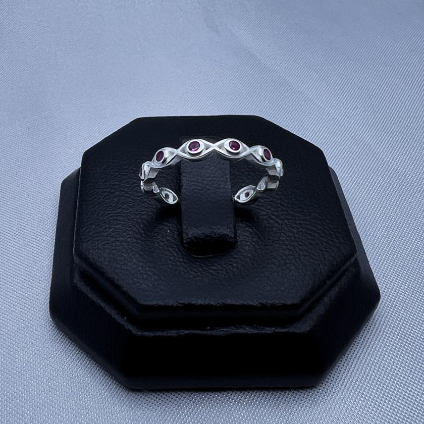 #AD340 - Anillo Ojo Turco Con Piedra - AI2.0