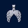 #D290 - Dije Alas Con Zirconia Plata - A09/2.5