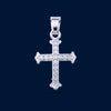 #D209 - Dije Cruz Trinidad Con Zirconia Plata - B09/1.4