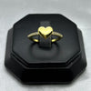 #AOL107 - Anillo De Corazon Con Piedra De Oro Laminado 18K