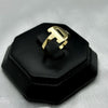 #AD10102 - Anillo De Letra D Oro 10k  - 1.8