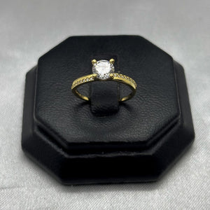 #AD10122 - Anillo Anillo Solitario Con Piedra Zirconia Oro 10K - K01/1.7