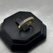#AD10127 - Anillo Media Churumbela Piedra Zirconia Oro 10K - I01/2.1