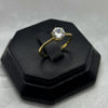 #AD10130 - Anillo Solitario Piedra Zirconia Oro 10K - K01/2.1