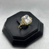 #AD10131 - Anillo Solitario Piedra Cuadrada Zirconia Oro 10K - J01/3.0