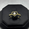 #AD10133 - Anillo Corazón Con Piedra De Zirconia Oro 10K - K01/1.1