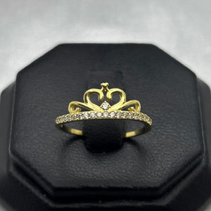 #AD10138 - Anillo Tiara Con Piedra Zirconia Oro 10K - K01/1.5