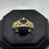 #AD10139 - Anillo Corona Corazón Piedra Zirconia Oro 10K - K01/1.5