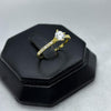 #AD10151 - Anillo Corazón Solitario Piedra Zirconia Oro 10K - I04/1.3
