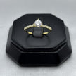 #AD10151 - Anillo Corazón Solitario Piedra Zirconia Oro 10K - I04/1.3