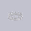 #AD120 - Anillo De Corona Con Corazones De Plata - F2.3