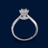 #AD128 - Anillo Solitario Con Piedra Zirconia De Plata - F2.3