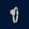 #AD128 - Anillo Solitario Con Piedra Zirconia De Plata - F2.3