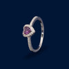 #AD149 - Anillo Corazón Plata - MI2.2