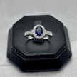 #AD253 - Anillo Con Piedra Zirconia Ovalada Plata - F2.4