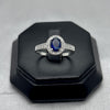 #AD253 - Anillo Con Piedra Zirconia Ovalada Plata - F2.4