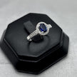#AD253 - Anillo Con Piedra Zirconia Ovalada Plata - F2.4