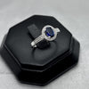 #AD253 - Anillo Con Piedra Zirconia Ovalada Plata - F2.4