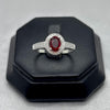 #AD253 - Anillo Con Piedra Zirconia Ovalada Plata - F2.4