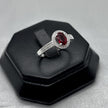 #AD253 - Anillo Con Piedra Zirconia Ovalada Plata - F2.4