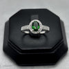 #AD253 - Anillo Con Piedra Zirconia Ovalada Plata - F2.4