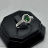 #AD253 - Anillo Con Piedra Zirconia Ovalada Plata - F2.4