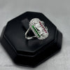 #AD262 - Anillo Virgen De Guadalupe Piedra Zirconia Plata - F3.5