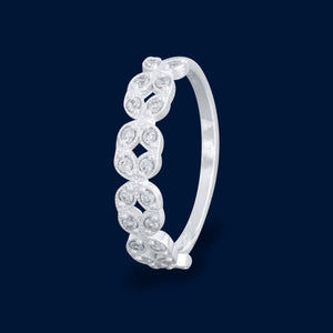 #AD275 - Anillo Con Piedra Zirconia Plata - F2.2
