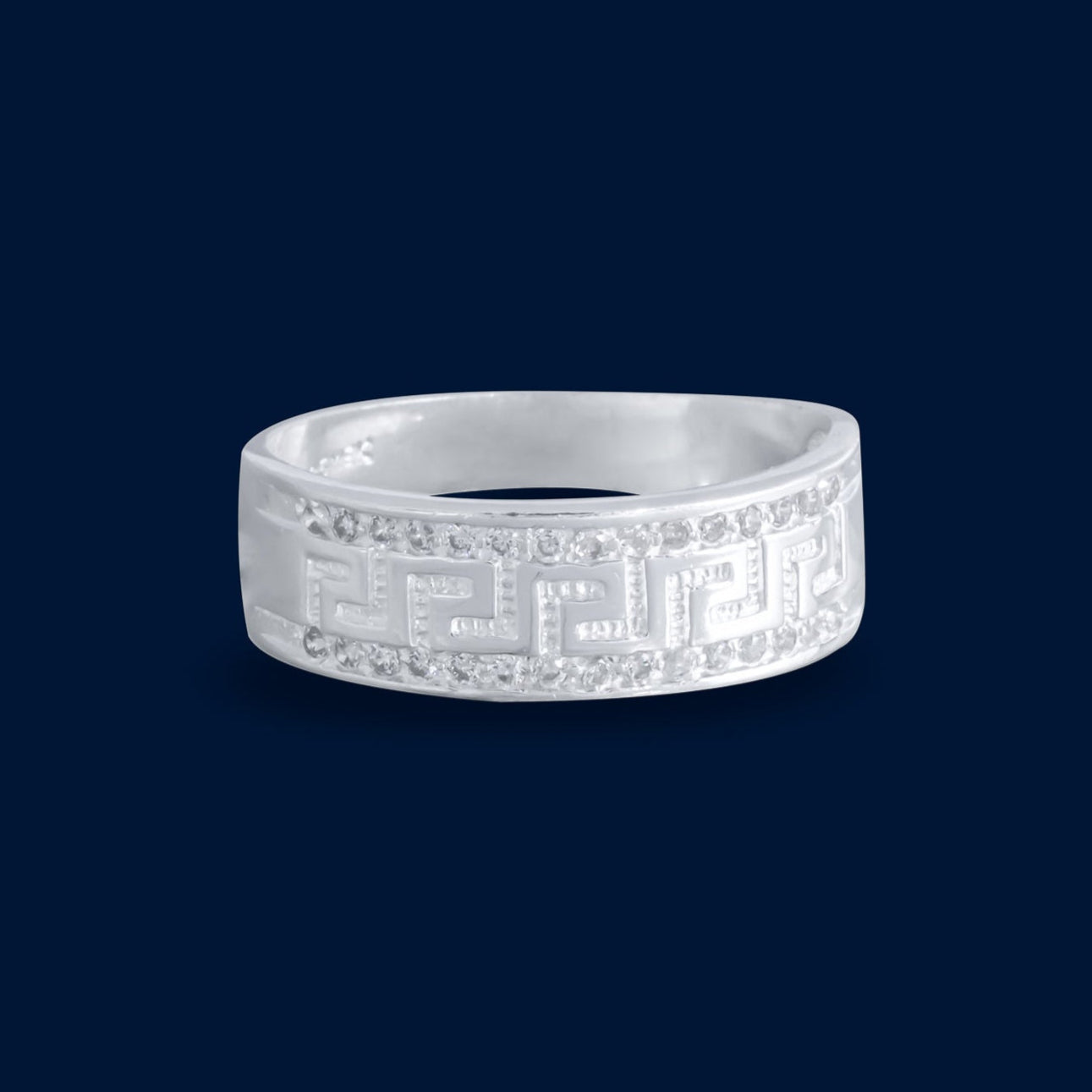 #AD280 - Anillo Con Piedra De Zirconia Plata - F3.5