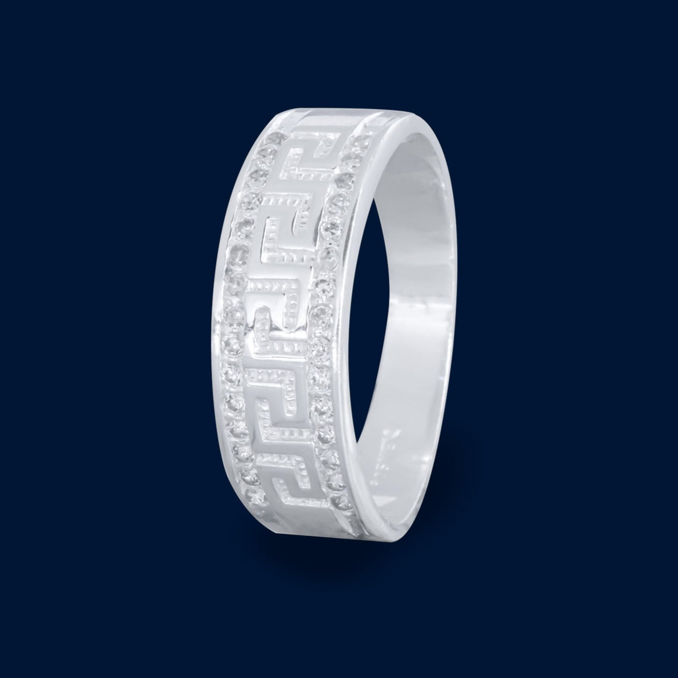 #AD280 - Anillo Con Piedra De Zirconia Plata - F3.5
