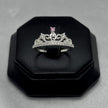 #AD300 - Anillo Corona De 15 años/XV's Con Piedra Zirconia Plata - A13/1.8