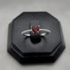 #AD357 - Anillo Corazón Central Piedra Zirconia Plata - PU1.8